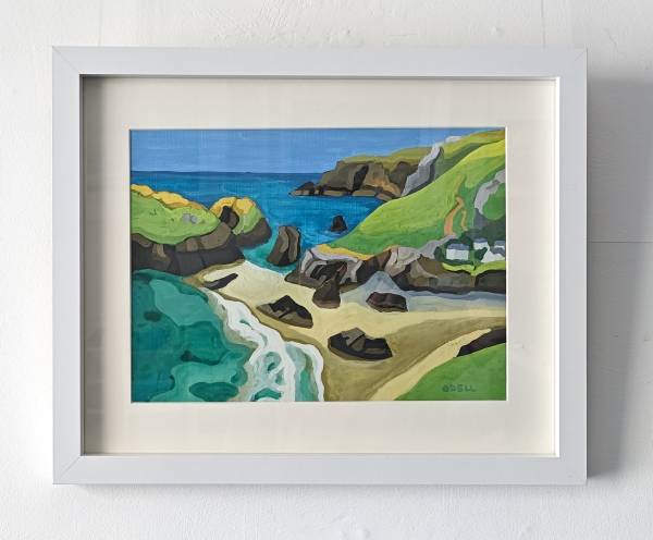 - gouache on Canvas, Painting by Julia Odell, measuring 20 x 26 cm (H x W) framed at 31 x 39 cm £375
